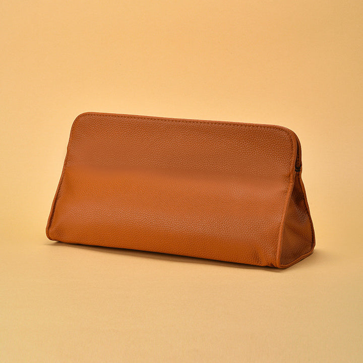 Textured Leather Cosmetic Pouch Kalsten