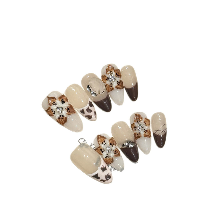 Artistic Press-On Nail Design Set