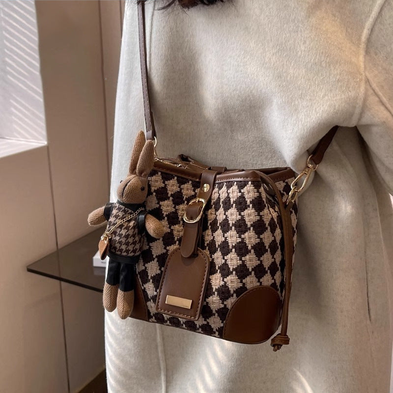 Chic Textured Bucket Bag Kalsten