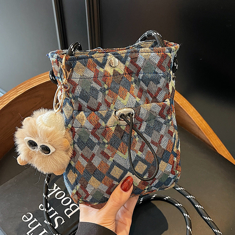 Geometric Pattern Crossbody Bag