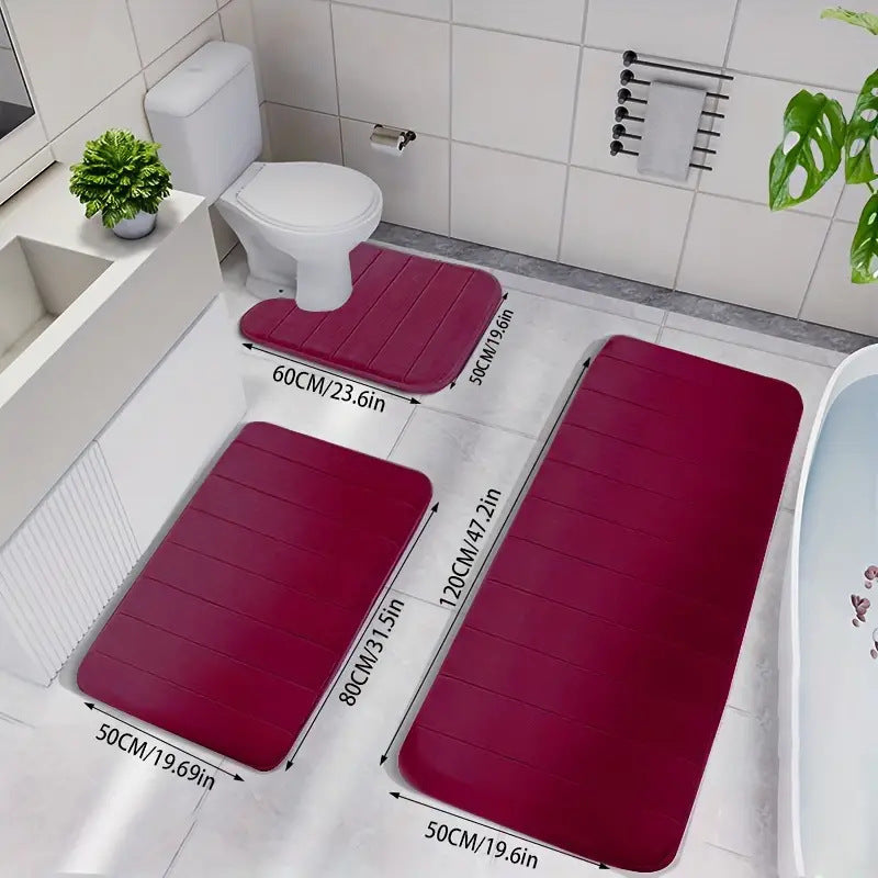 Soft Comfort Absorbent Bath Mat Set Kalsten
