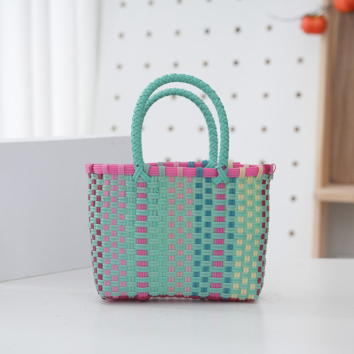 Handbag Made of Durable Plastic Fabric with Braided Design Kalsten