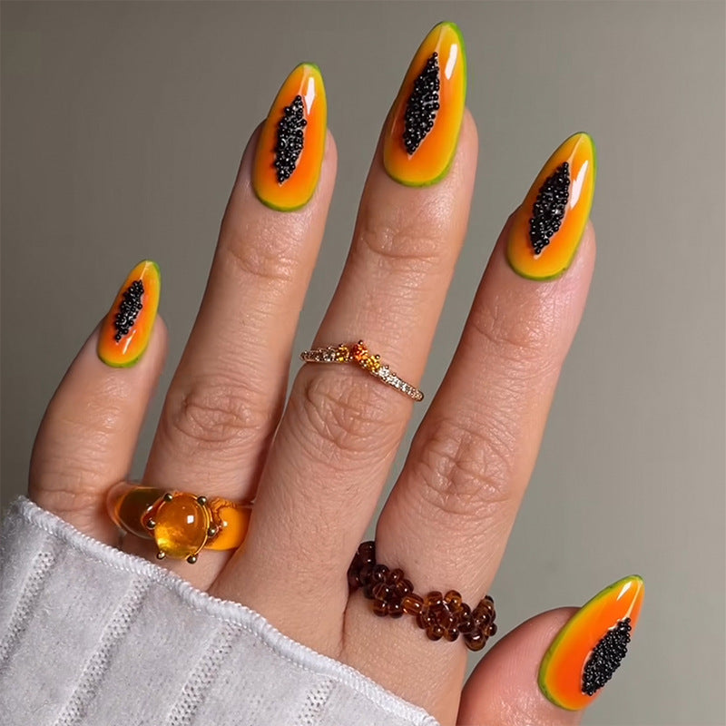 Nail art set with trendy glitter accents and eye-catching designs Kalsten