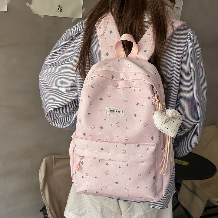 Star-Patterned Casual Backpack Kalsten