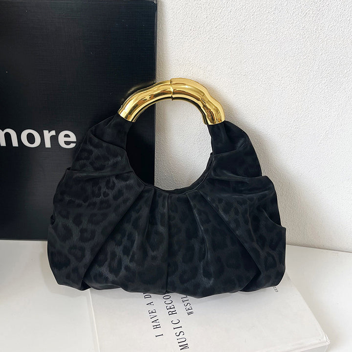 Modern Pleated Handheld Tote Bag