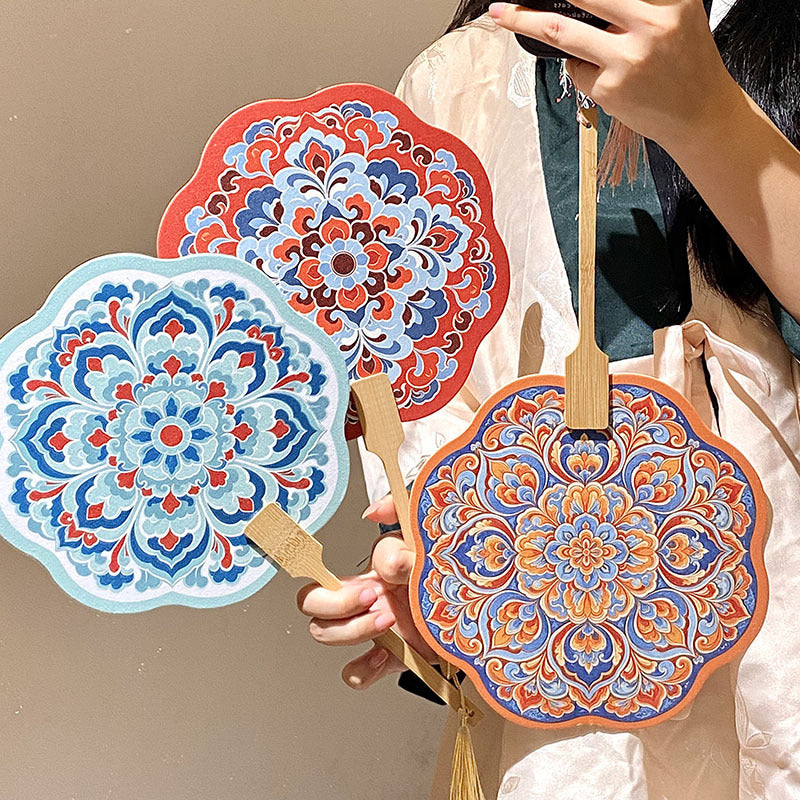 Handcrafted Fan Made of Bamboo and Paper Kalsten
