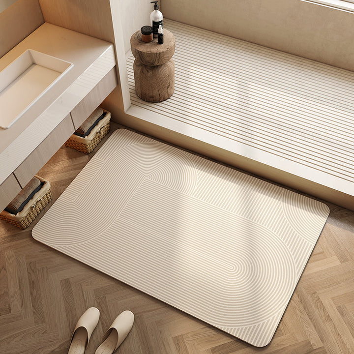 Geometric Patterned Bath Mat Kalsten