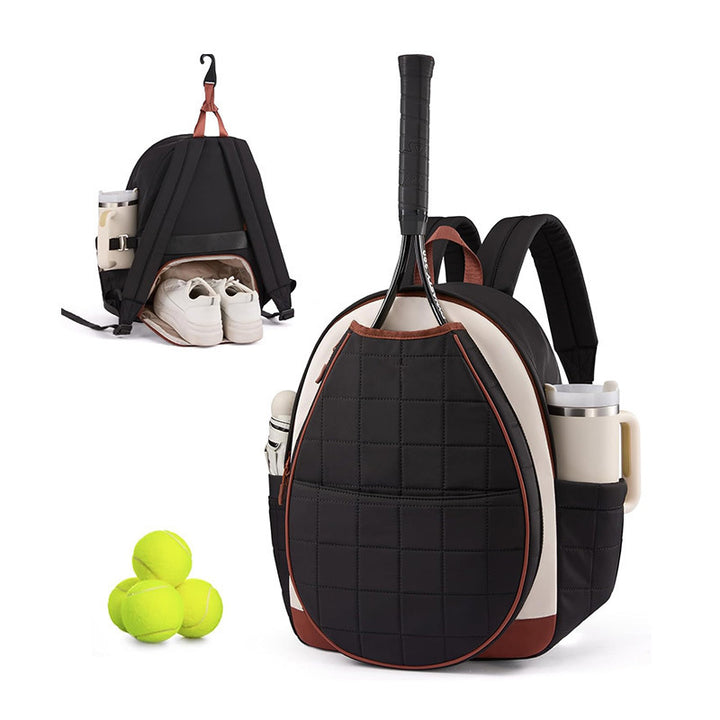 Multifunctional Tennis Backpack with Integrated Shoe and Bottle Compartment Kalsten