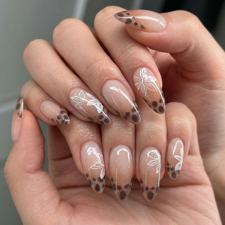 Artistic Floral Press-On Nail Kit