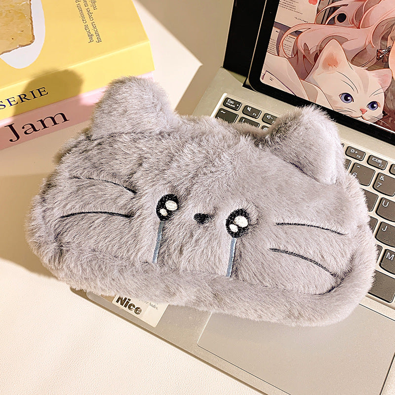 Plush pillow with cat motif Kalsten