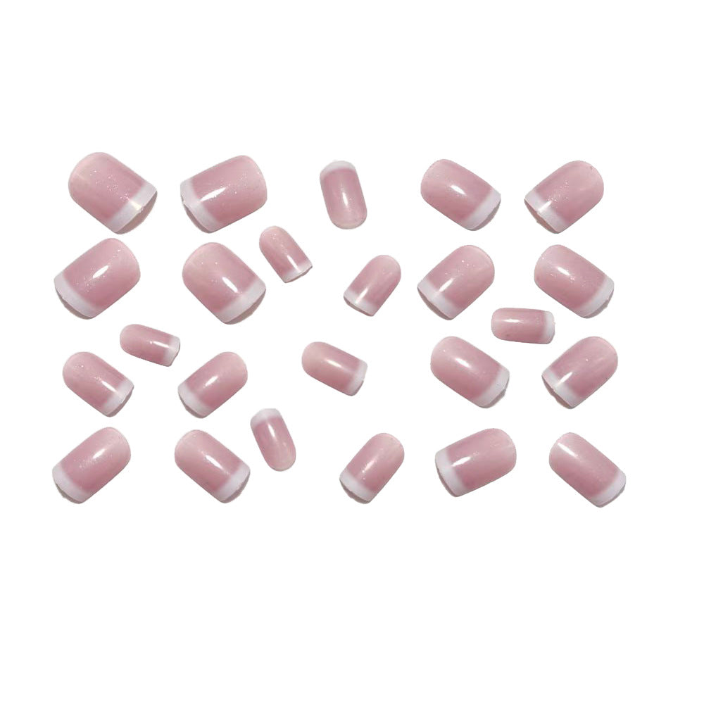 Artificial Nails in Elegant French Tip Style Kalsten