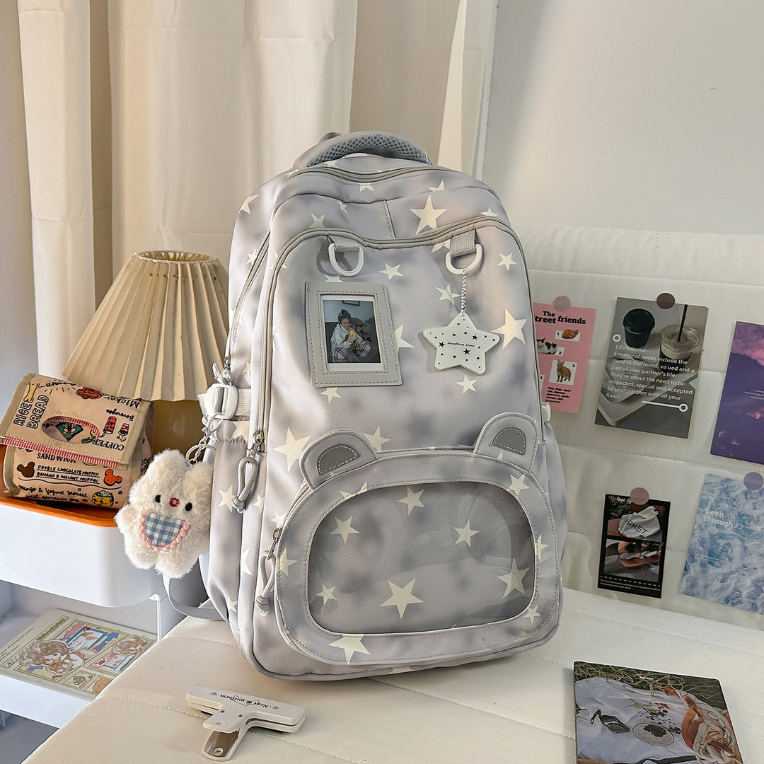 Backpack with Cute Applications and Thoughtful Storage Kalsten