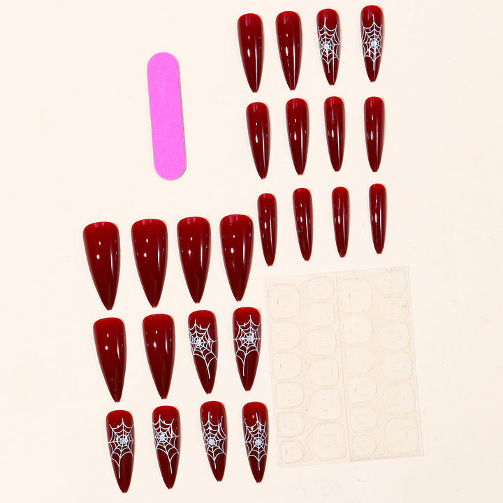 Halloween-Themed Stiletto Nail Art Extensions Kalsten