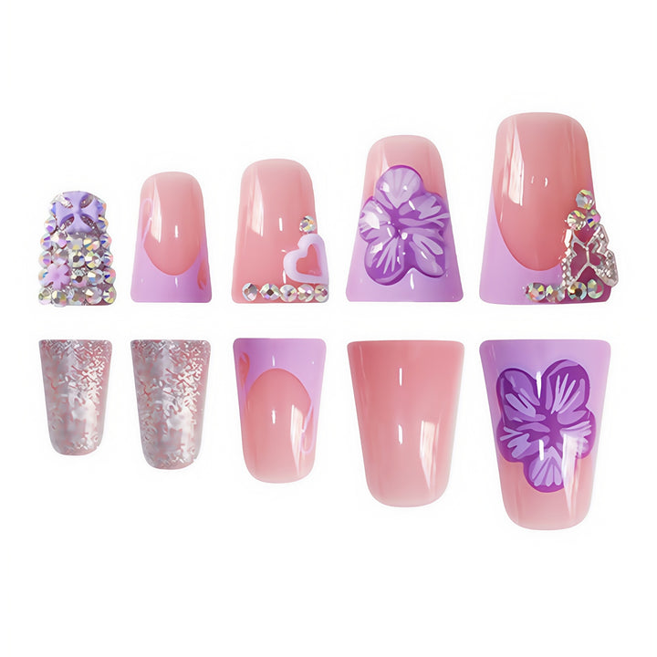Decorative Floral Press-On Nails Kalsten