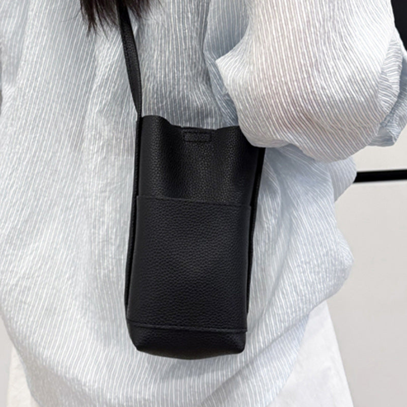 Minimalist Textured Crossbody Bag