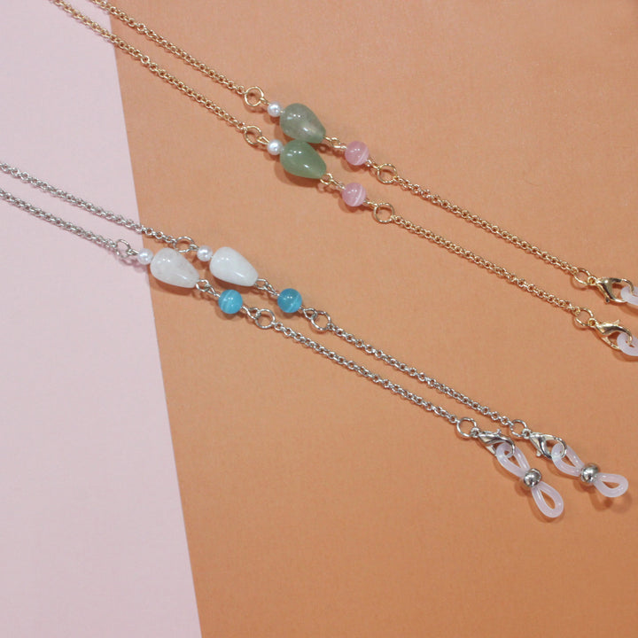 Fashionable necklace with elegant stone pendants Kalsten