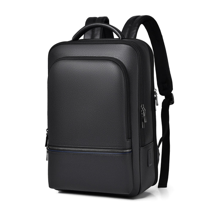 Sleek Leather Laptop Backpack Kalsten