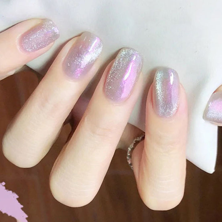 Shimmering Press-On Nail Set Kalsten
