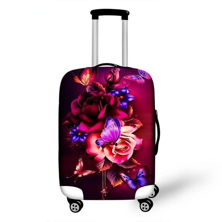 Women's hardshell travel suitcase with floral design Kalsten