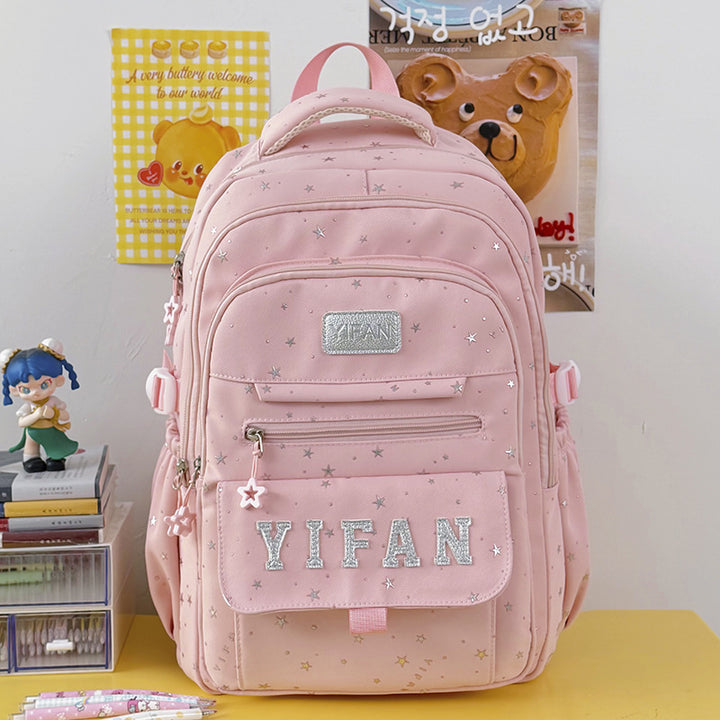Fun Star-Embellished School Backpack Kalsten