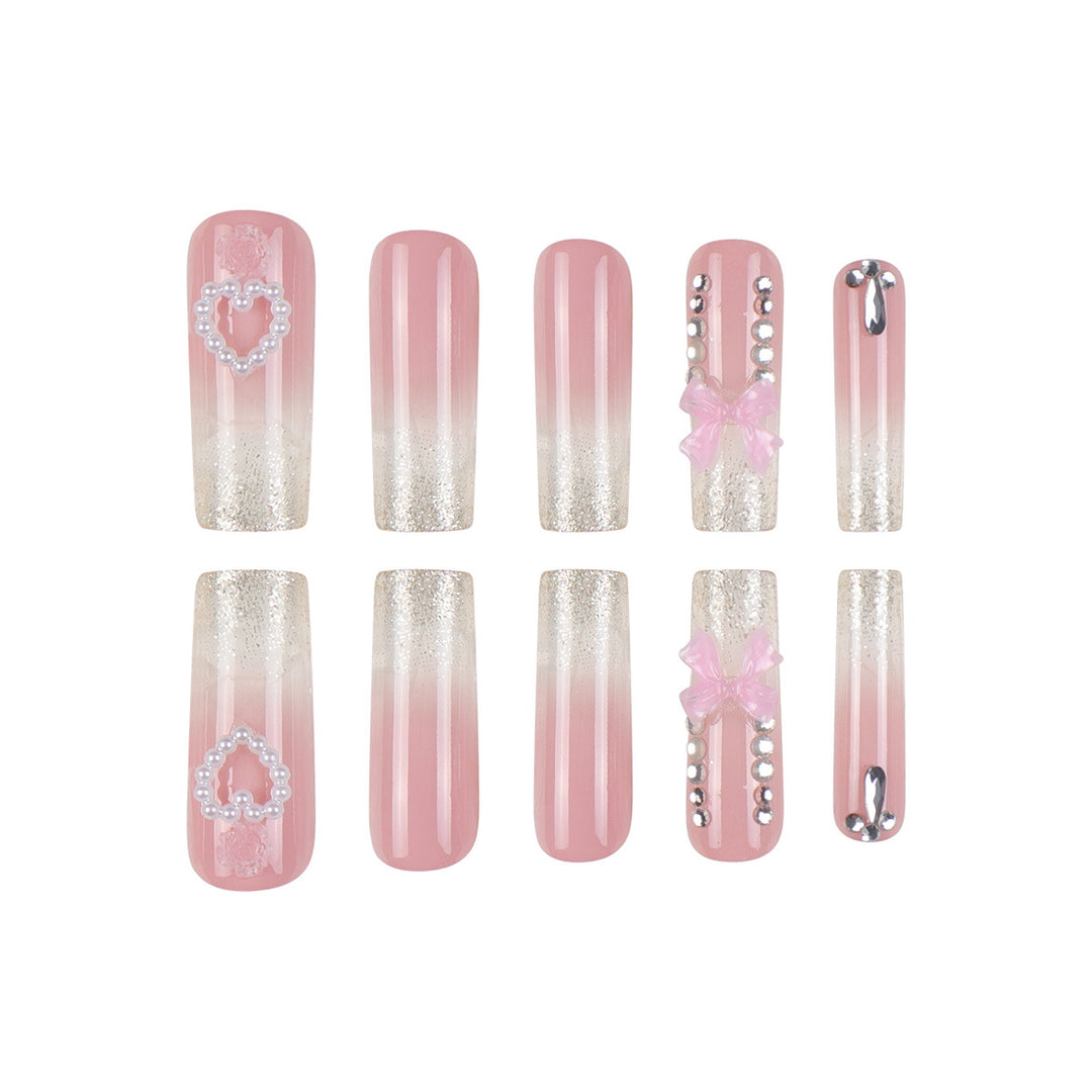 Decorative Long Acrylic Nail Extensions Kalsten