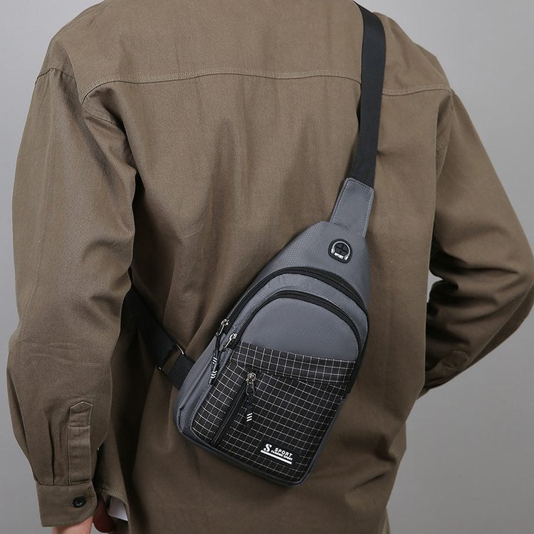 Compact Multi-Pocket Sports Sling Bag