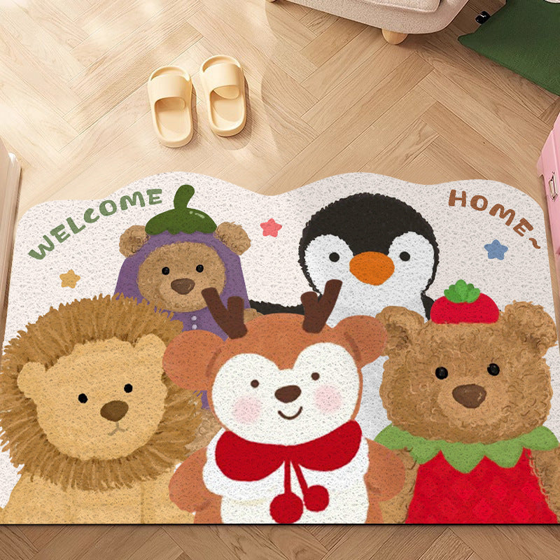 Playful Animal Themed Area Rug