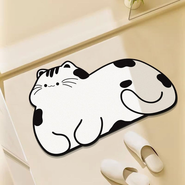 Fun Cat-Themed Decorative Floor Mat Kalsten