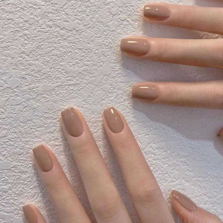 Natural Glossy Press-On Nails  1791110806