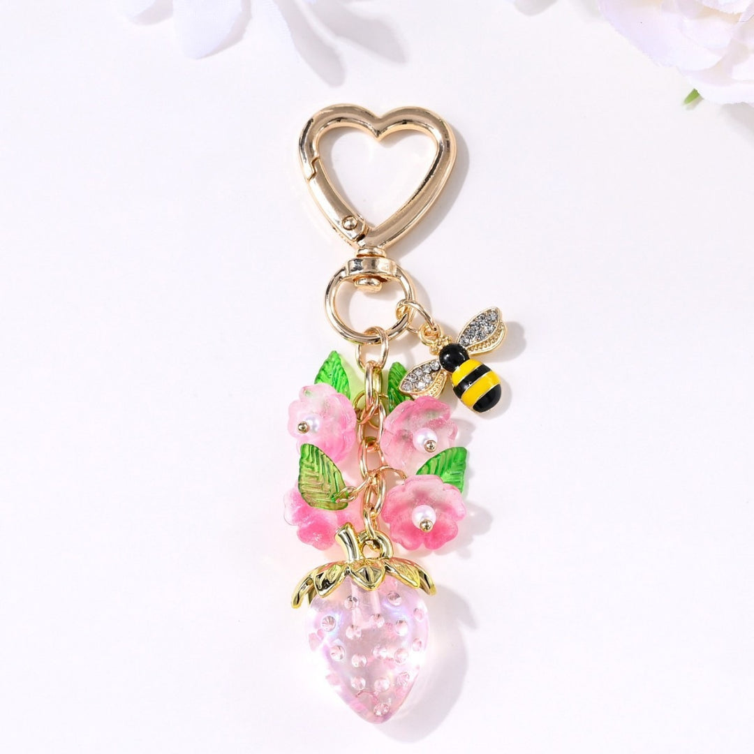 Keychain with Fruity Strawberry Design Kalsten