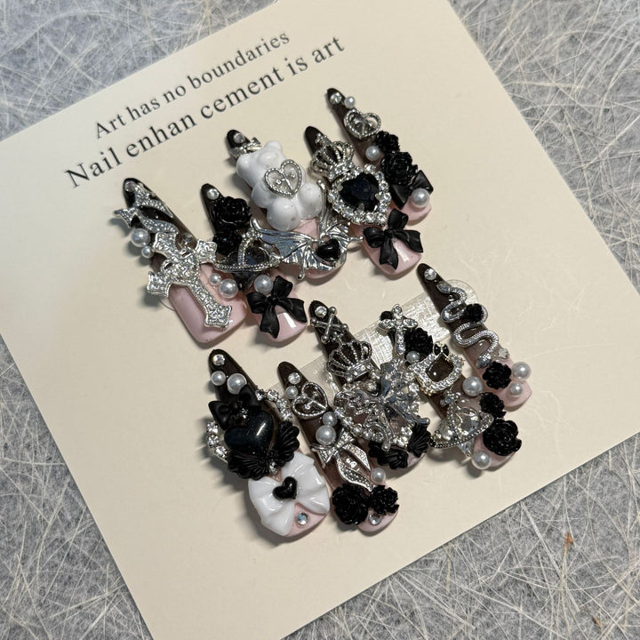 Gothic Themed Nail Art Set