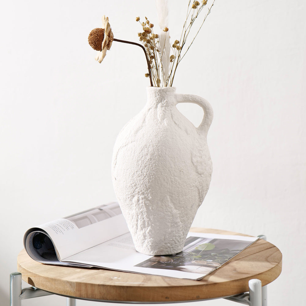 Textured Ceramic Decorative Vase