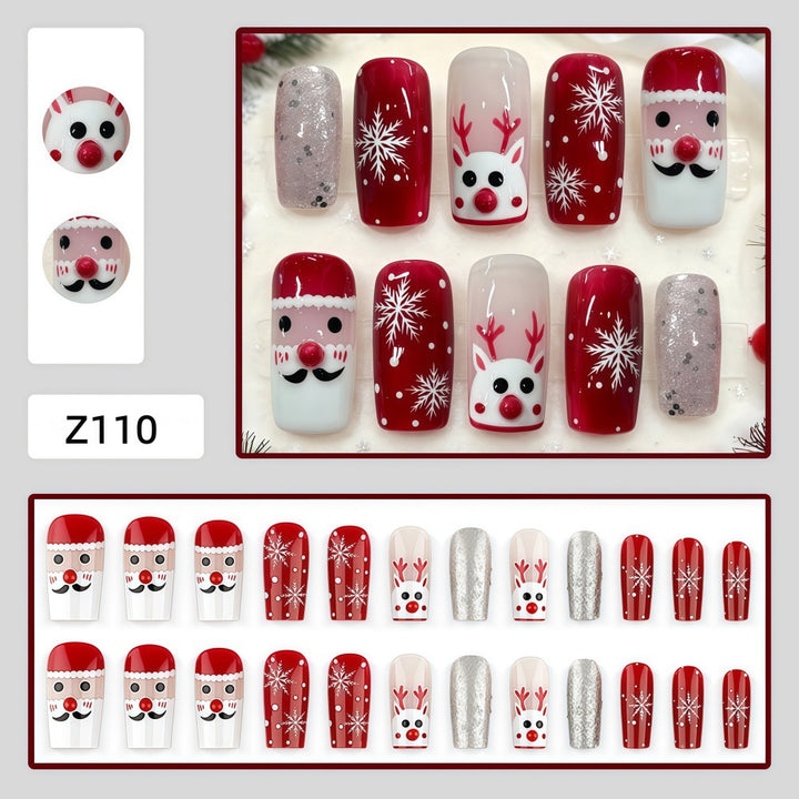 Artificial Christmas Art Nails Kalsten 1787298982