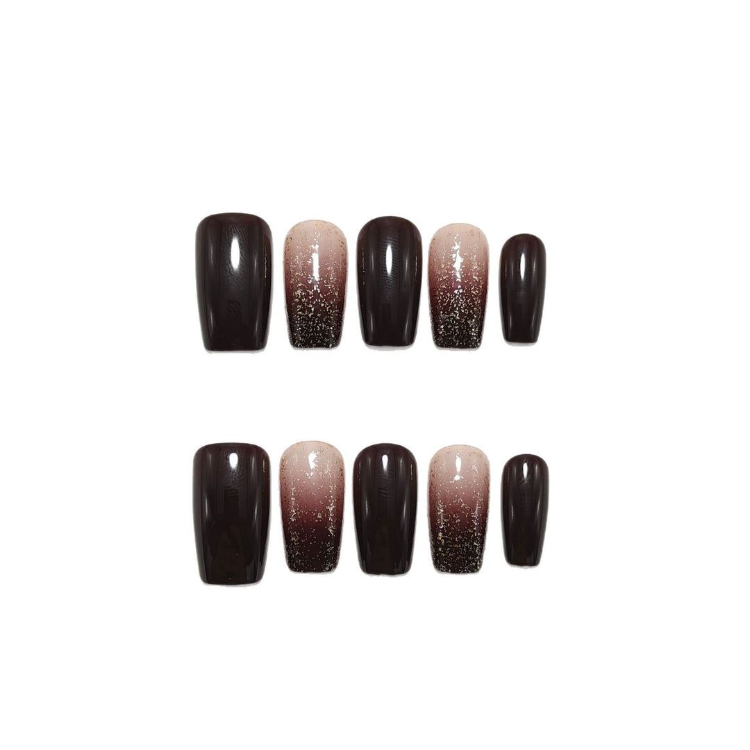 Creative artificial nails with glitter and high-gloss finish Kalsten
