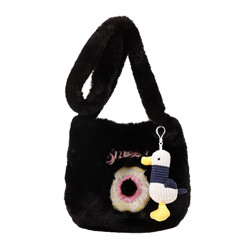 Plush Animal-Themed Tote Bag