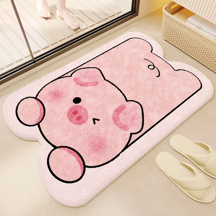 Cat-Themed Plush Bath Mat Kalsten