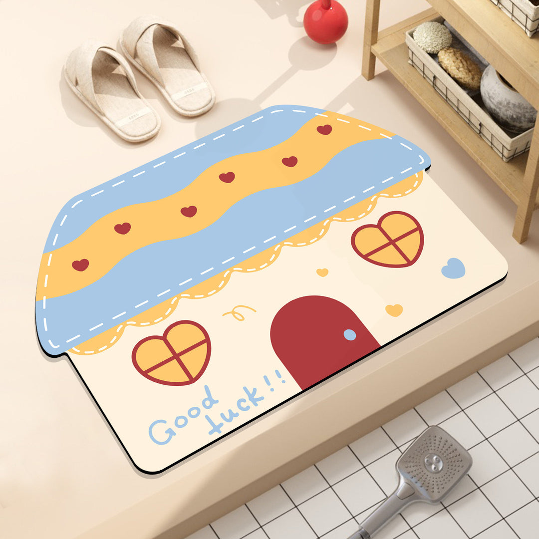 Fun Hamburger-Themed Bath Mat Kalsten