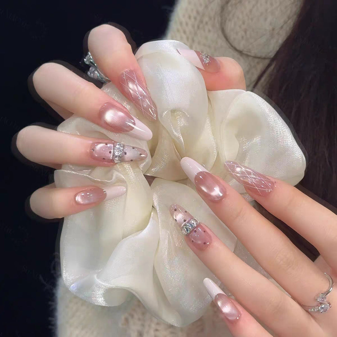 Decorative Press-On Nail Design Set Kalsten
