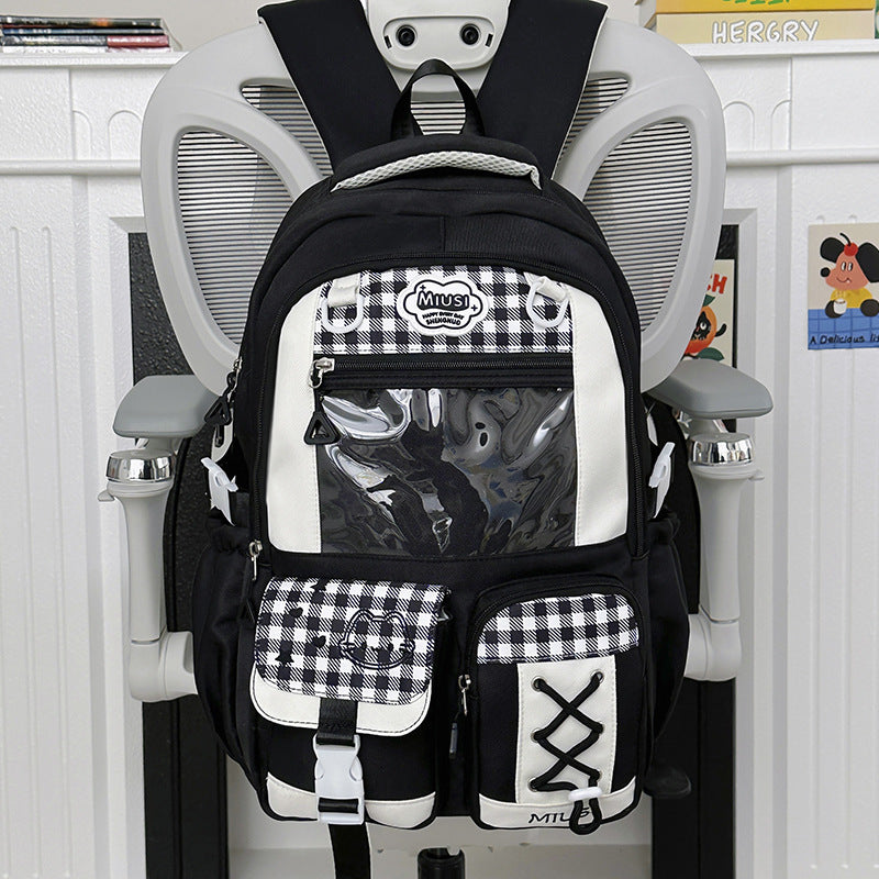 Playful Graphic School Backpack Kalsten