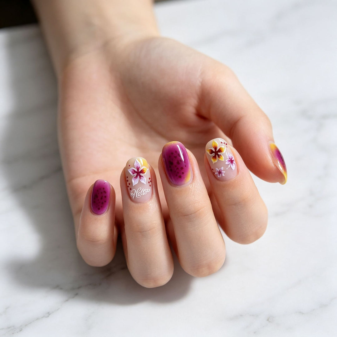 Floral Decorative Nail Art Stickers