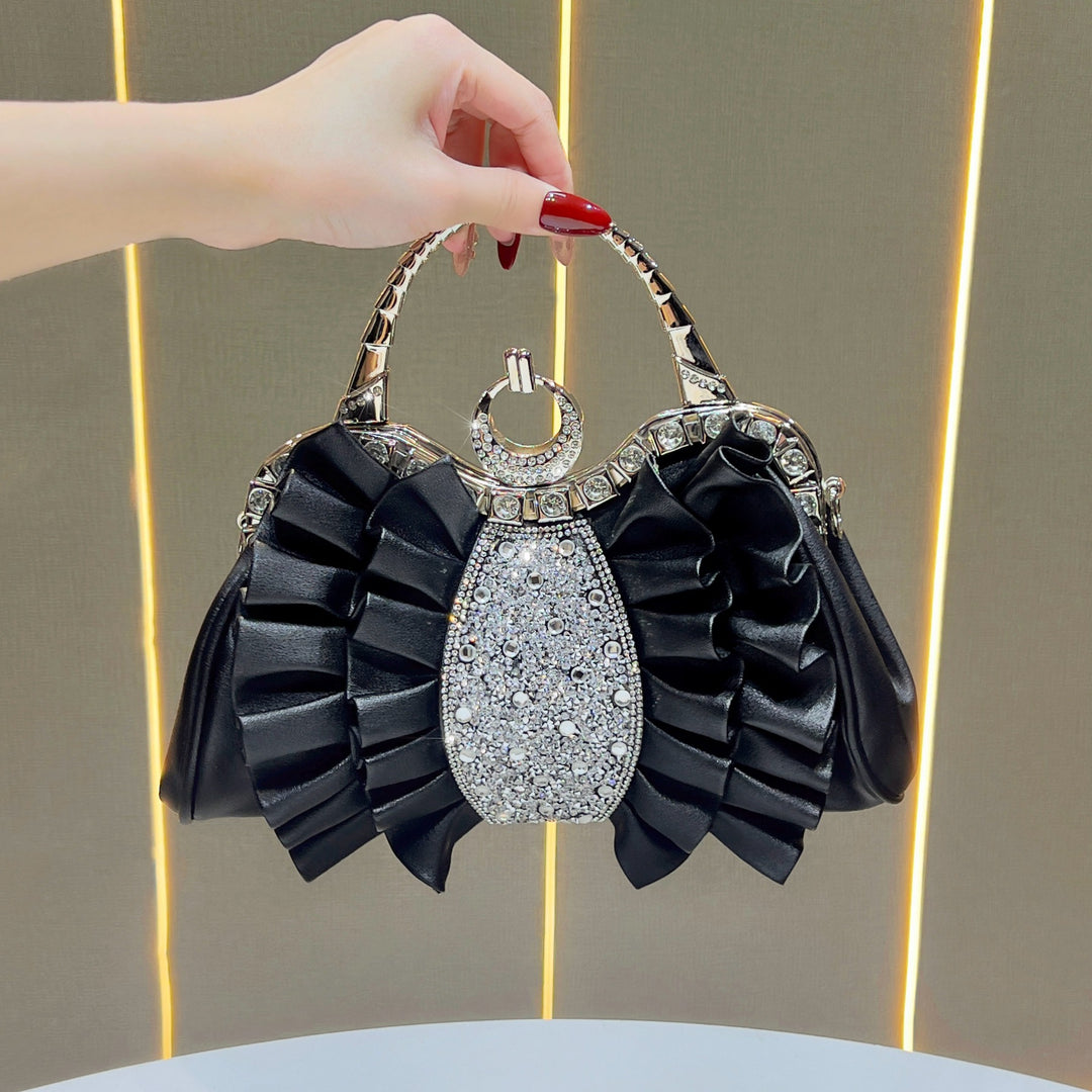 Ruffled Evening Handbag