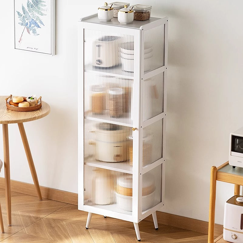 Display case with transparent glass door and multiple storage compartments Kalsten