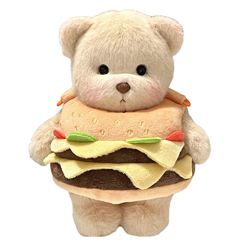 Cuddly toy with hamburger application Kalsten
