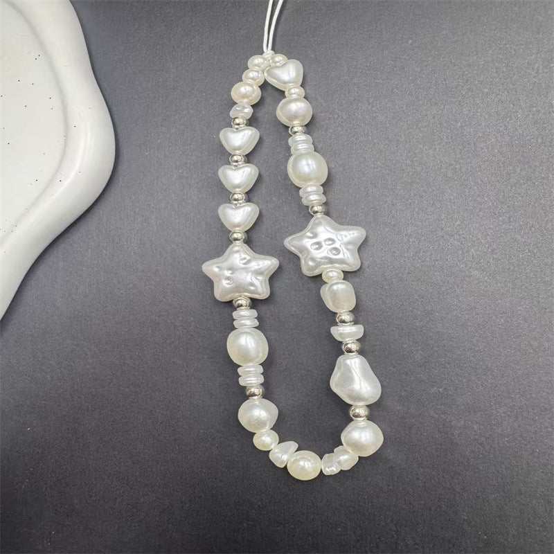 Elegant Star and Heart Beaded Necklace Kalsten
