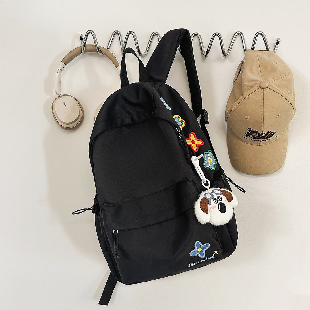 Casual Floral-Embroidered Backpack Kalsten
