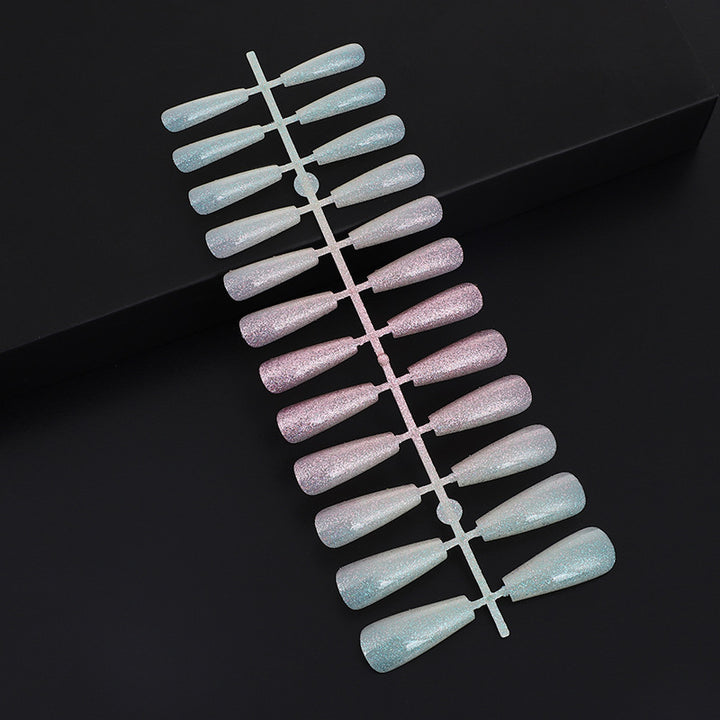 Nail art set with glitter and elegant transitions Kalsten