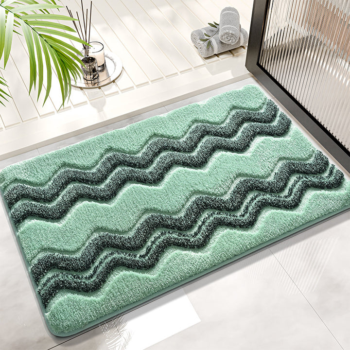 Textured Memory Foam Bathroom Mat Kalsten