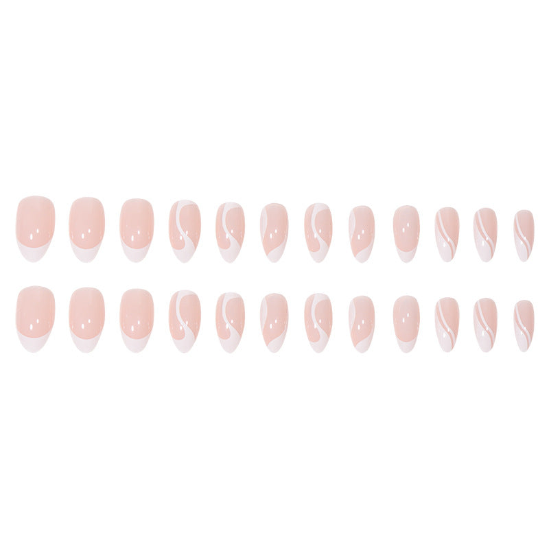 Artistic Swirl-Designed Press-On Nails Kalsten