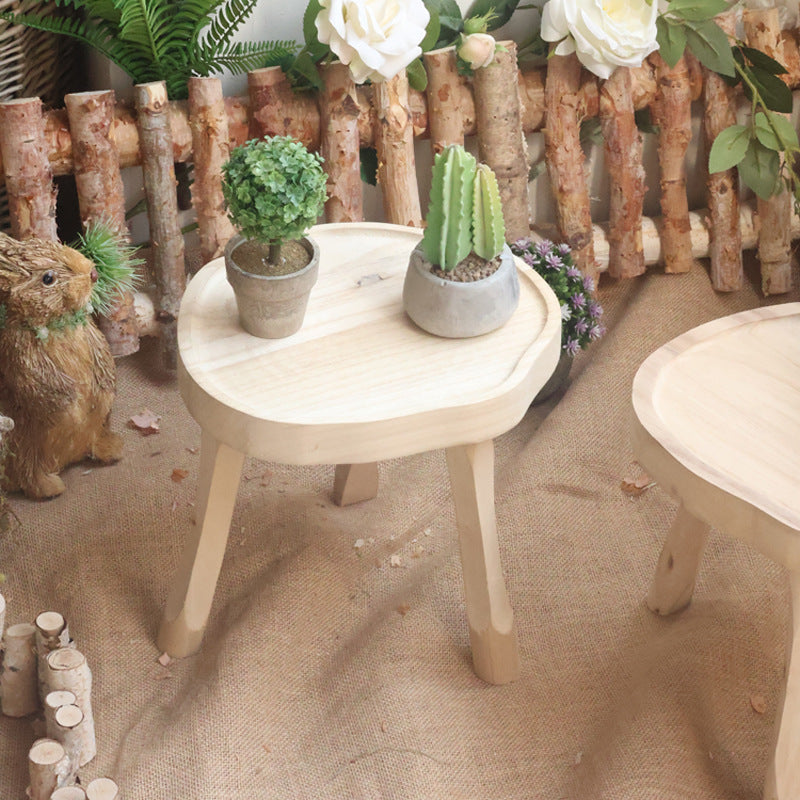 Elegant wood side table Kalsten