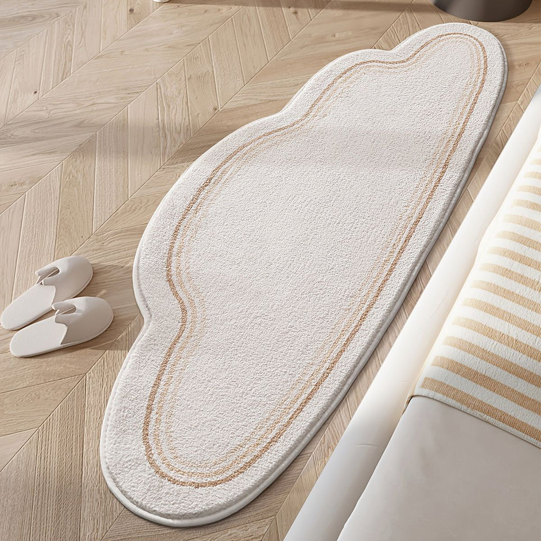 Abstract Cloud-Shaped Soft Bath Mat